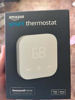 Amazon Smart Thermostat Programmable Alexa White